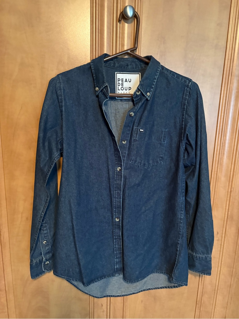 Peau De Loup Canadian Tuxedo Blue Denim Button-Down Shirt